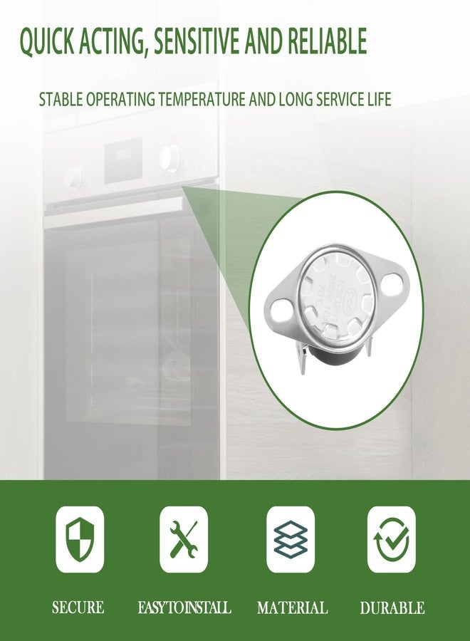 CHNPLUM KSD201 70 Thermostat Fuse for GE Microwave, Normally Closed Temperature Control Switch - Image 4